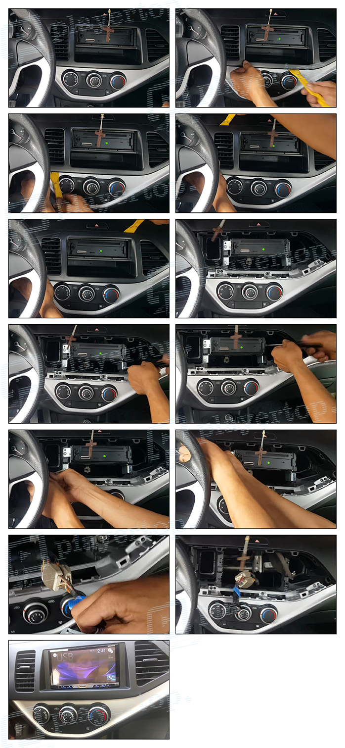 Installation autoradio Kia Picanto